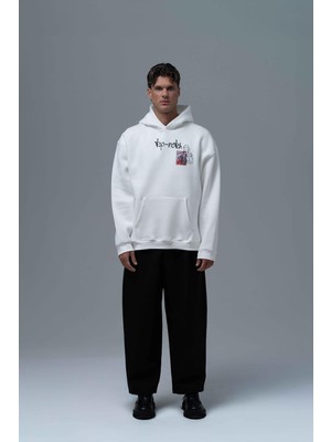 Saw Urbanity Top-Notch Oversize Sweatshirt Erkek Ekru