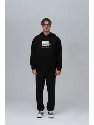 Saw Urbanity Portrait Of A Generation Oversize Sweatshirt Erkek Siyah