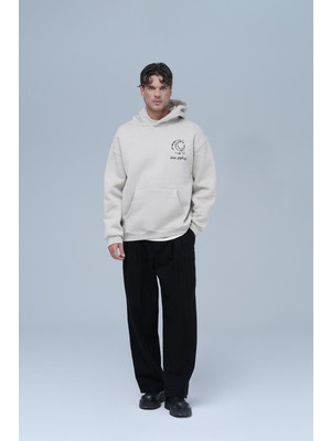 Saw Urbanity Beyond The Frame Oversize Sweatshirt Erkek Stone