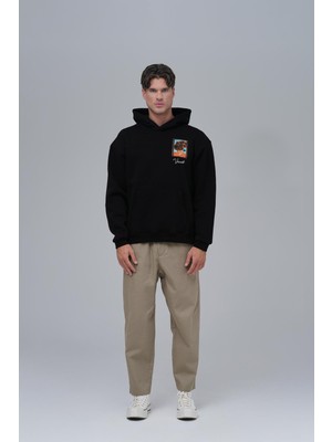 Saw Urbanity Beyond The Frames Oversize Sweatshirt Erkek Siyah