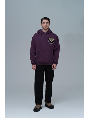 Saw Urbanity Memories Never Die Oversize Sweatshirt Erkek Mor