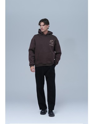 Saw Urbanity Beyond The Frame Oversize Sweatshirt Erkek Kahverengi