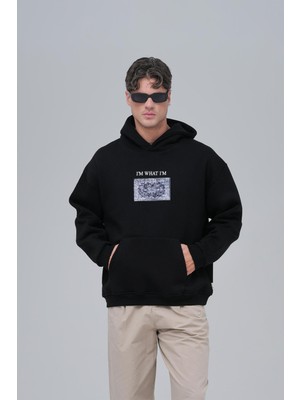 Saw Urbanity Now Manifesto Oversize Sweatshirt Erkek Siyah