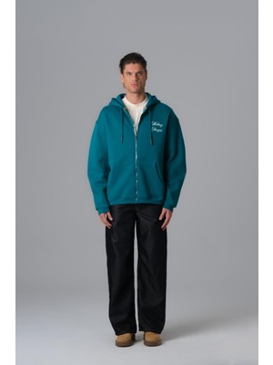 Saw Urbanity Nothing Changes Oversize Sweatshirt Erkek Neft Yeşili