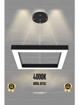 Modern Siyah Kasa LED Avize, Salon, Mutfak, Oturma ve Yatak Odası Için