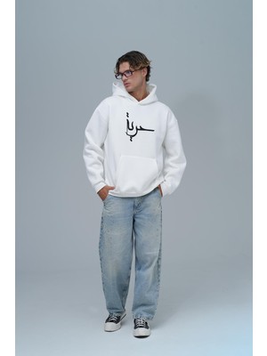Saw Urbanity Roots & Freedom Oversize Sweatshirt Erkek Ekru