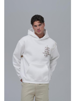 Saw Urbanity Nothing To Lose Oversize Sweatshirt Erkek Ekru