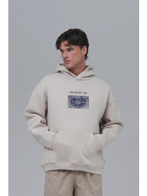 Saw Urbanity Now Manifesto Oversize Sweatshirt Erkek Stone