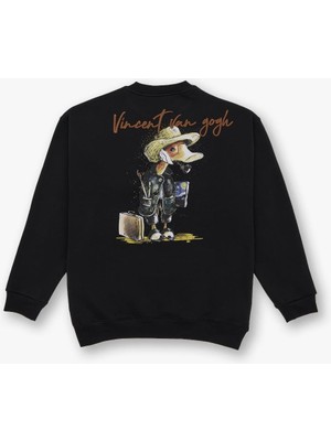 Saw Urbanity Art Nomad Oversize Sweatshirt Erkek Siyah