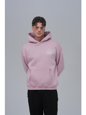 Saw Urbanity Sacred Geometry Oversize Sweatshirt Erkek Pembe