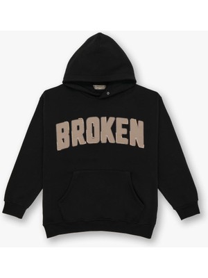 Saw Urbanity Scars & Power Oversize Sweatshirt Erkek Siyah