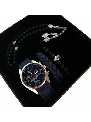 Erkeğe Hediye Saat Erkek Kol Saati Kombini Doğum Günü Hediyeleri Sevgiliye Hediye Saat Seti