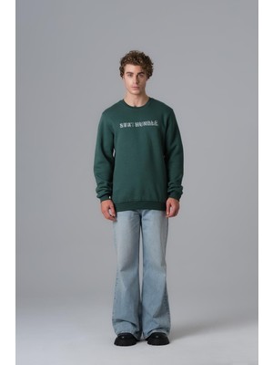 Saw Urbanity Stay Humble Sweatshirt Erkek Koyu Yeşil