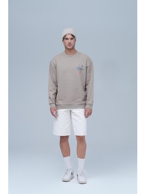 Saw Urbanity Evolving Oversize Sweatshirt Erkek Bisküvi