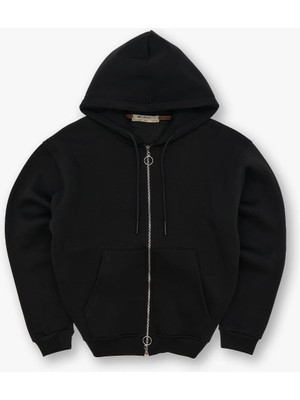 Saw Urbanity Saw Club Fermuarlı Sweatshirt Erkek Siyah