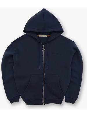 Saw Urbanity Saw Club Fermuarlı Sweatshirt Erkek Indigo