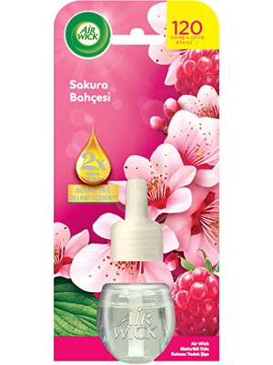 3 Adet Air Wick Elektrikli Kit Yedek Sakura Bahçesi 19 ml