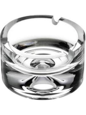 Fumo Kristal Küllük 10X5.5 Cm, Şık ve Zarif Tasarım, Şeffaf Cam Detaylı