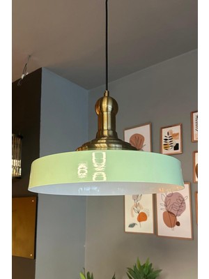 Eskitme Uzun Tokmaklı Metal Avize, Retro Sarkıt, Ofis ve Mutfak Dekoru