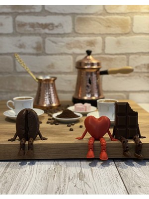 Ekol 3D Kahve Köşesi Sevimli Dekorasyon Figürleri