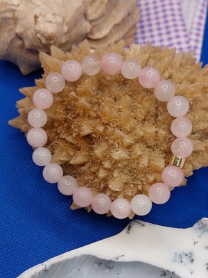 UltraMint Doğal Pembe Kuvars Taş Bileklik, Şık ve Zarif Takı Seçeneği