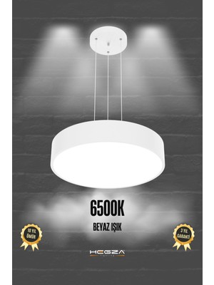 Modern 40CM LED Avize, Beyaz Kasa ve Işık, Salon, Mutfak, Yatak Odası
