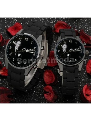 Erkek Bayan Kol Saatleri Sevgiliye Hediye Sevgili Saatleri Atatürk Temalı Çift Saatleri Erkek Bayan Kol Saatleri Doğum Günü Yıl Dönümü Hediyesi