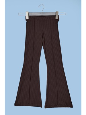 FullaModa Fitilli Çimalı Flare Kız Çocuk Pantolon