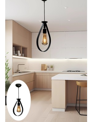 Modern Ferforje Drop Damla Sarkıt Avize, Ofis, Cafe, Otel, Restoran ve Mutfak Için Şık Aydınlatma