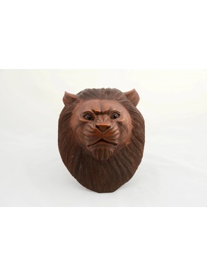Ttt Maun Ağacı El Yapımı Dekoratif Aslan Büstü