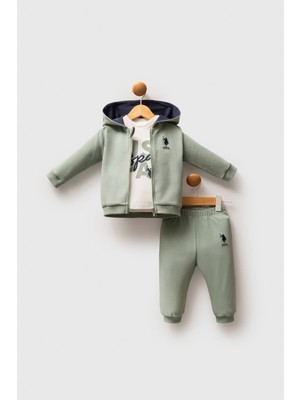 U.S. Polo Assn. U.S. Polo Assn Erkek Bebek 3'lü Takım Yeşil
