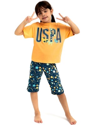 U.S. Polo Assn. US1048 Lisanslı Kız Çocuk Kapri Takımı