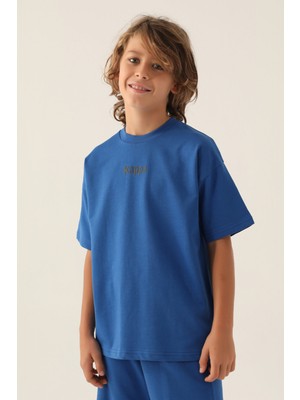 Kappa Erkek Çocuk Mavi T-Shirt