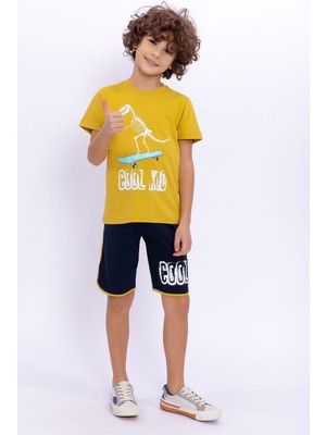 Rolypoly Erkek Çocuk Sarı Bermuda Takım