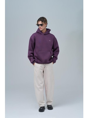 Saw Urbanity Echoes Of Roots Oversize Sweatshirt Erkek Mor