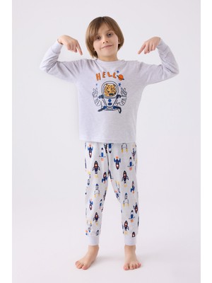 Rolypoly Erkek Çocuk Gri Pijama Takımı