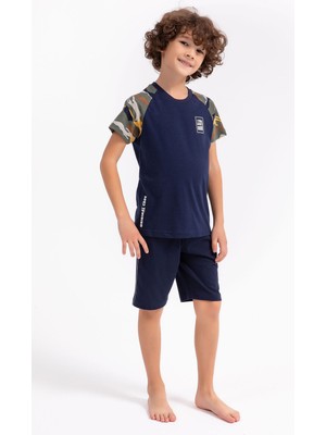 Rolypoly Erkek Çocuk Lacivert Bermuda Takım