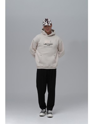 Saw Urbanity Portrait Of A Generation Oversize Sweatshirt Erkek Stone