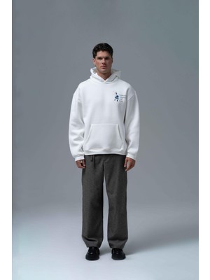 Saw Urbanity Design Story Fading Echoes Oversize Sweatshirt Erkek Ekru