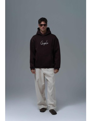 Saw Urbanity Frames Of Laughter Oversize Sweatshirt Erkek Kahverengi