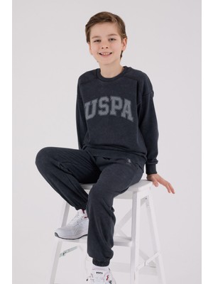 U.S. Polo Assn. U.S. Polo Assn Erkek Çocuk Antrasit Eşofman Takımı US2229-C-V3