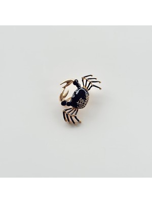Vesce Atelier Siyah Yengeç Broş