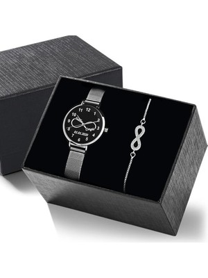 Bayan Kol Saati ve Bileklik Kişiye Isme Özel Isimli Hediye Seti Yıl Dönümü Kadın Kol Saati