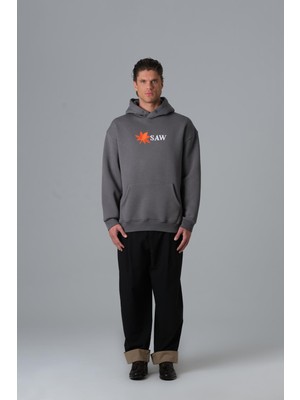 Saw Urbanity Savage Earth Oversize Sweatshirt Erkek Füme