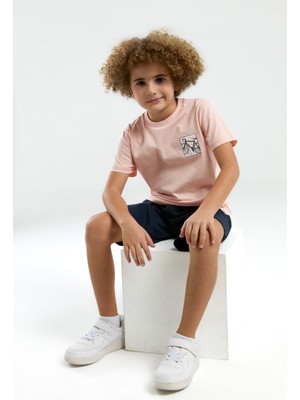 Arnetta Erkek Çocuk Pembe Bermuda Takım