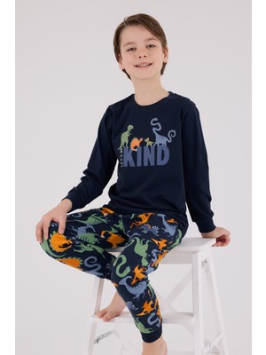 Rolypoly Erkek Çocuk Lacivert Pijama Takımı 3660-2