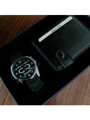 Erkek Kol Saati ve Kartlık Hediye Seti Sevgiliye Hediye Doğum Günü Yıl Dönümü Babalar Günü Hediyesi Erkeğe Kişiye Özel Hediye