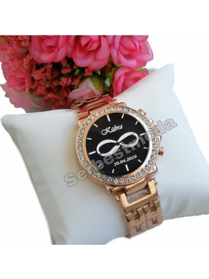 Bayan Saat Sevgiliye Hediye Kadın Kol Saatleri Bayana Hediye Isim ve Tarih Baskılı Kişiye Özel Hediyeler