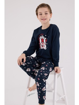 Rolypoly Erkek Çocuk Lacivert Pijama Takımı