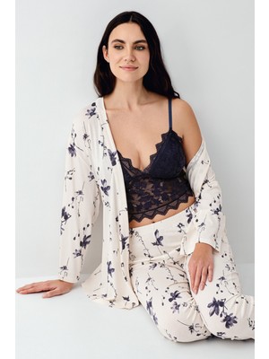 Arnetta Kadın Lacivert Pijama Takımı